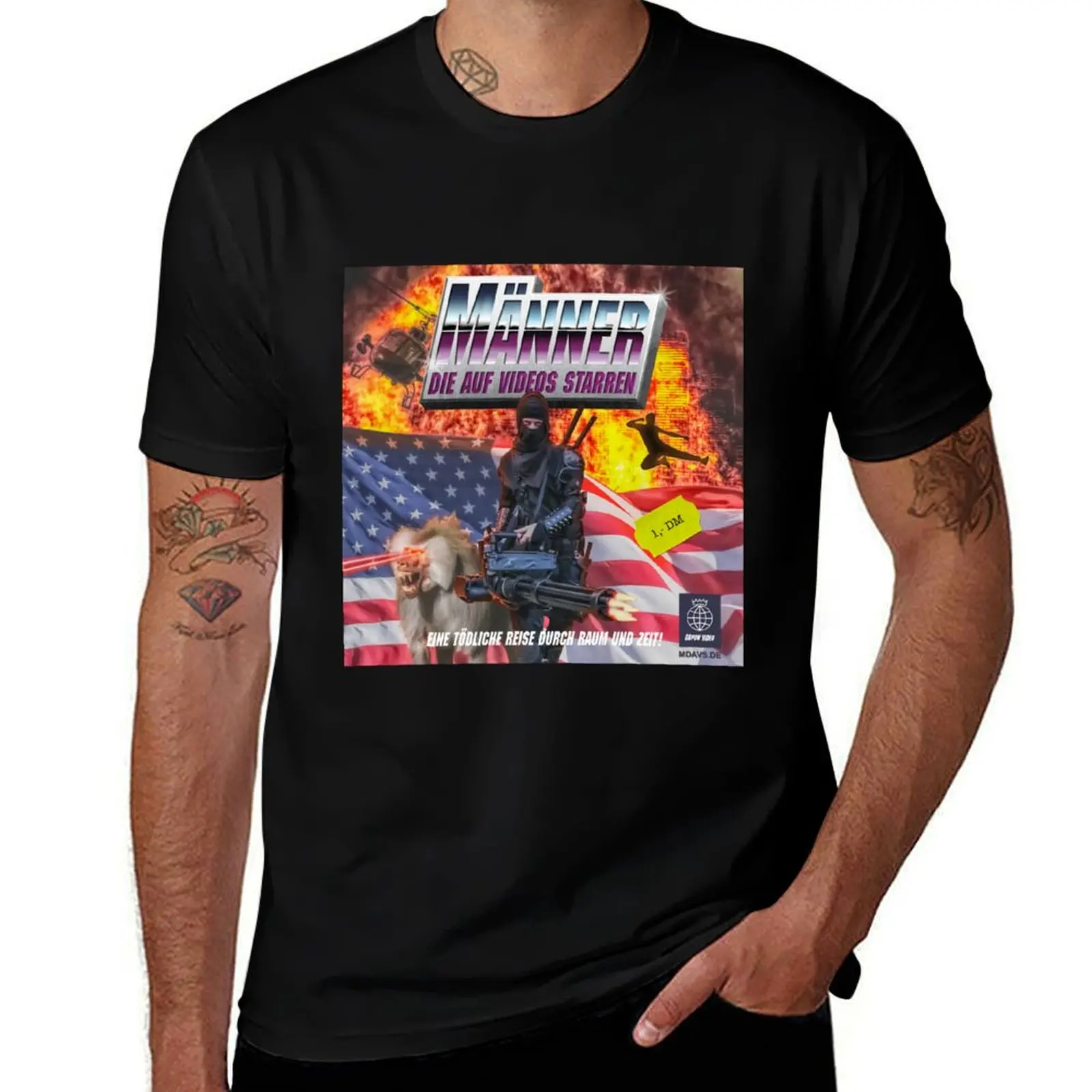 

Ninja Master and his Laser Baboon T-Shirt man t shirt customizeds man clothes anime clothes outfits for men