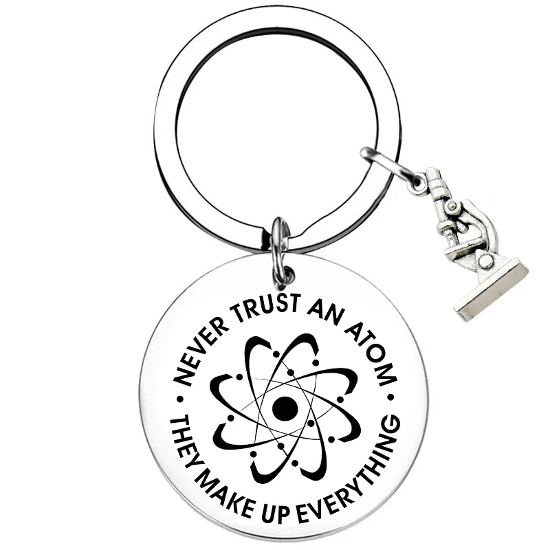 Lab Tech Gift Teacher Keychain Theoretical Physicist Gift Key Rings Thank You Teacher birthday chrismas gifts