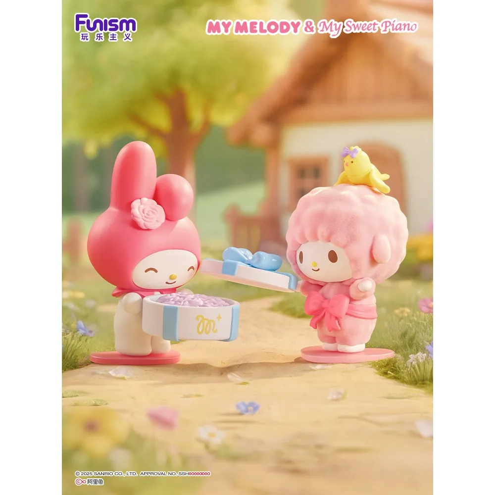 Neue Funism My Melody & My Sweet Piano Little Bird Adventure Serie Blind Box Cartoon Anime Figuren Desktop Dekoration Spielzeug Geschenke
