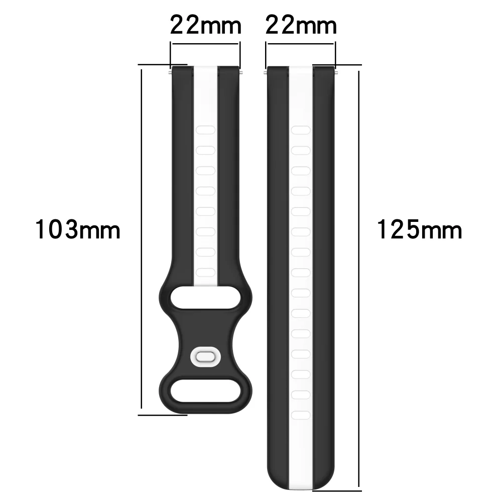 سيليكون باند لسامسونج غالاكسي ساعة ، الرياضة سوار ، سامسونج غالاكسي ساعة 6 ، 5 ، 4 ، 3 ، جير S3 ، هواوي ساعة 4 ، GT-2-3-Pro ، Amazfit GTR حزام ، 22 مللي متر ، 20 مللي متر