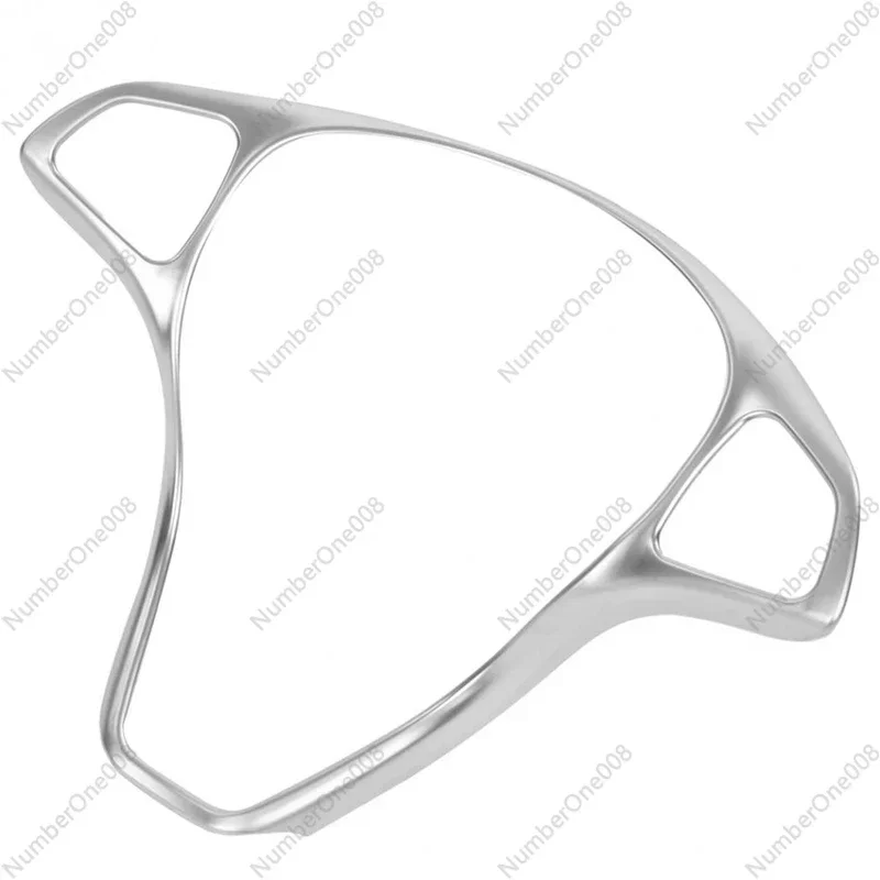 Car Steering Wheel Button Frame Trim Cover for Mercedes Benz Vito 2017 Silver Chrome