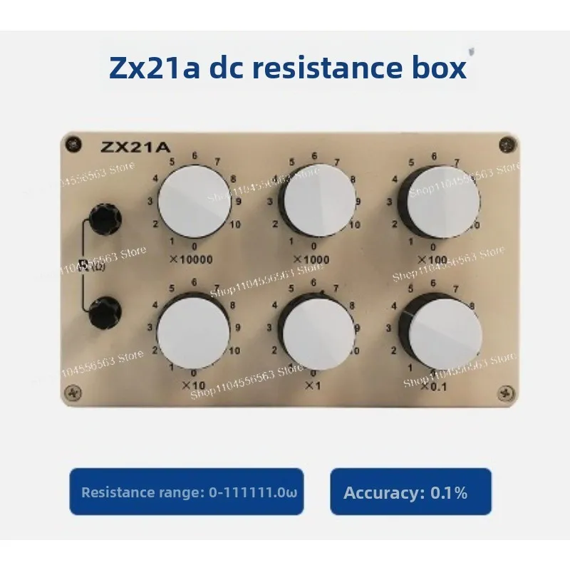 

ZX21/ZX21A DC Standard Resistance Box - Rotary Resistor (0-99999.9Ω / 0-111111.0Ω, 0.1% Accuracy)