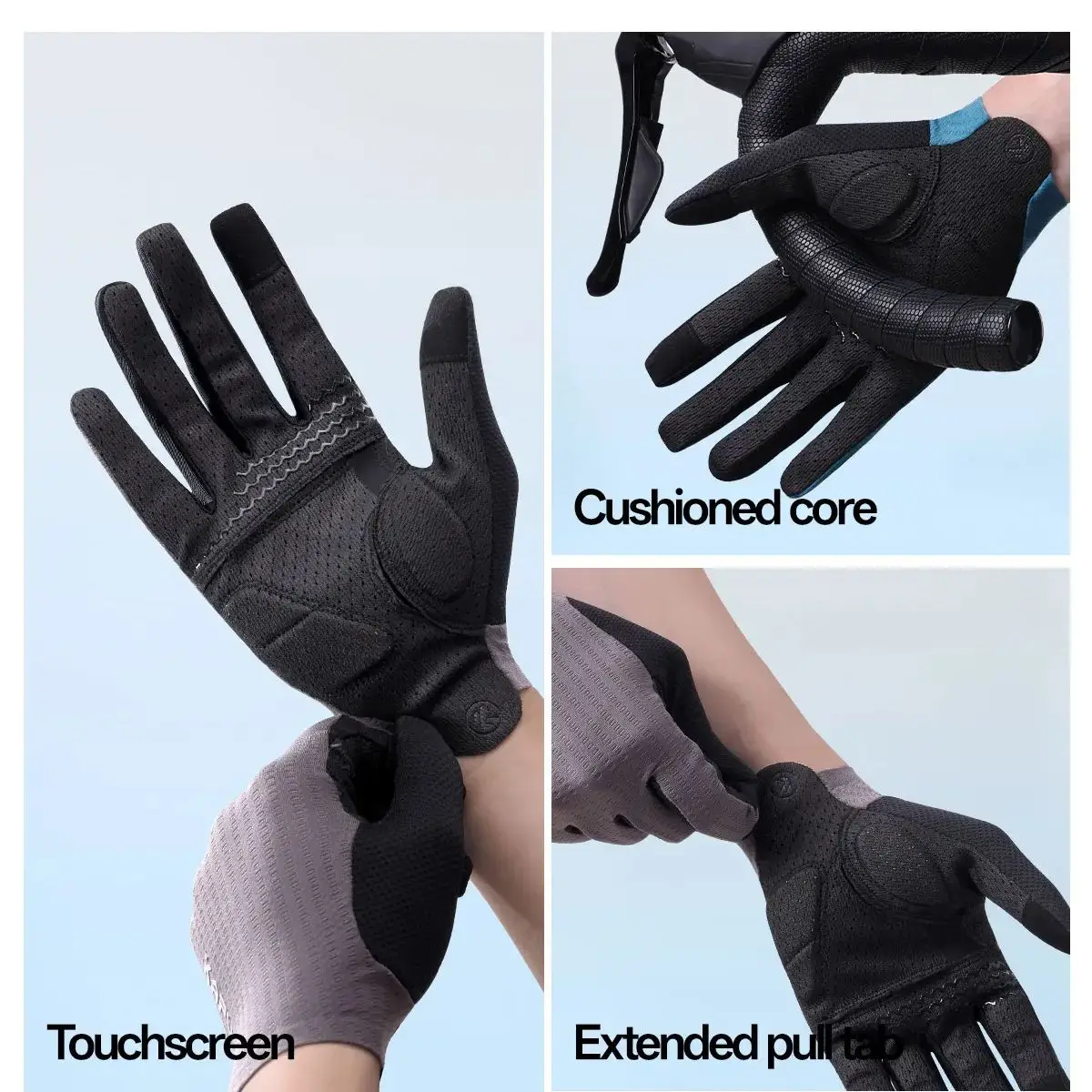 

Kapvoe Cycling Gloves Gloves Full Finger Touch Screen Sports Motocross Ski MTB Bike Breathable Motorcycle Bicycle Gloves