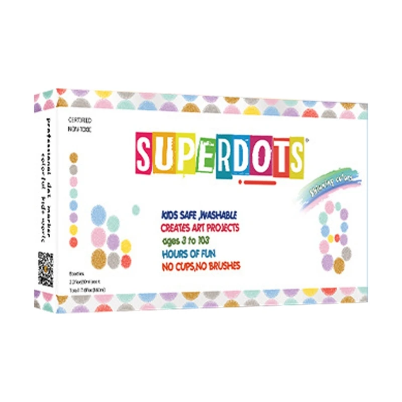 3/6/8/10Colors Dot Marker Washable Marker Pens Portable Toddler Art Set for Kids Coloring Books Drawing DIY Graffiti