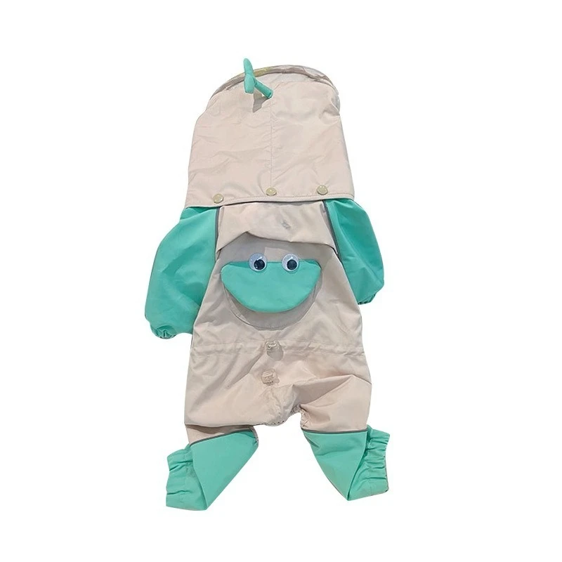 

Dinosaur Pet Raincoat Poncho West Highland Removable Hat Tooling Four-legged Schnauzer Poncho
