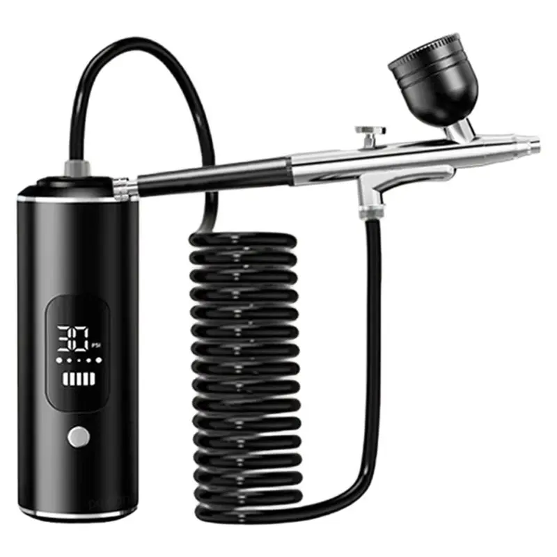 A02F-For Art Painting Mini Airbrush Portable Rechargeable Compressor For Art Craft Cake Painting