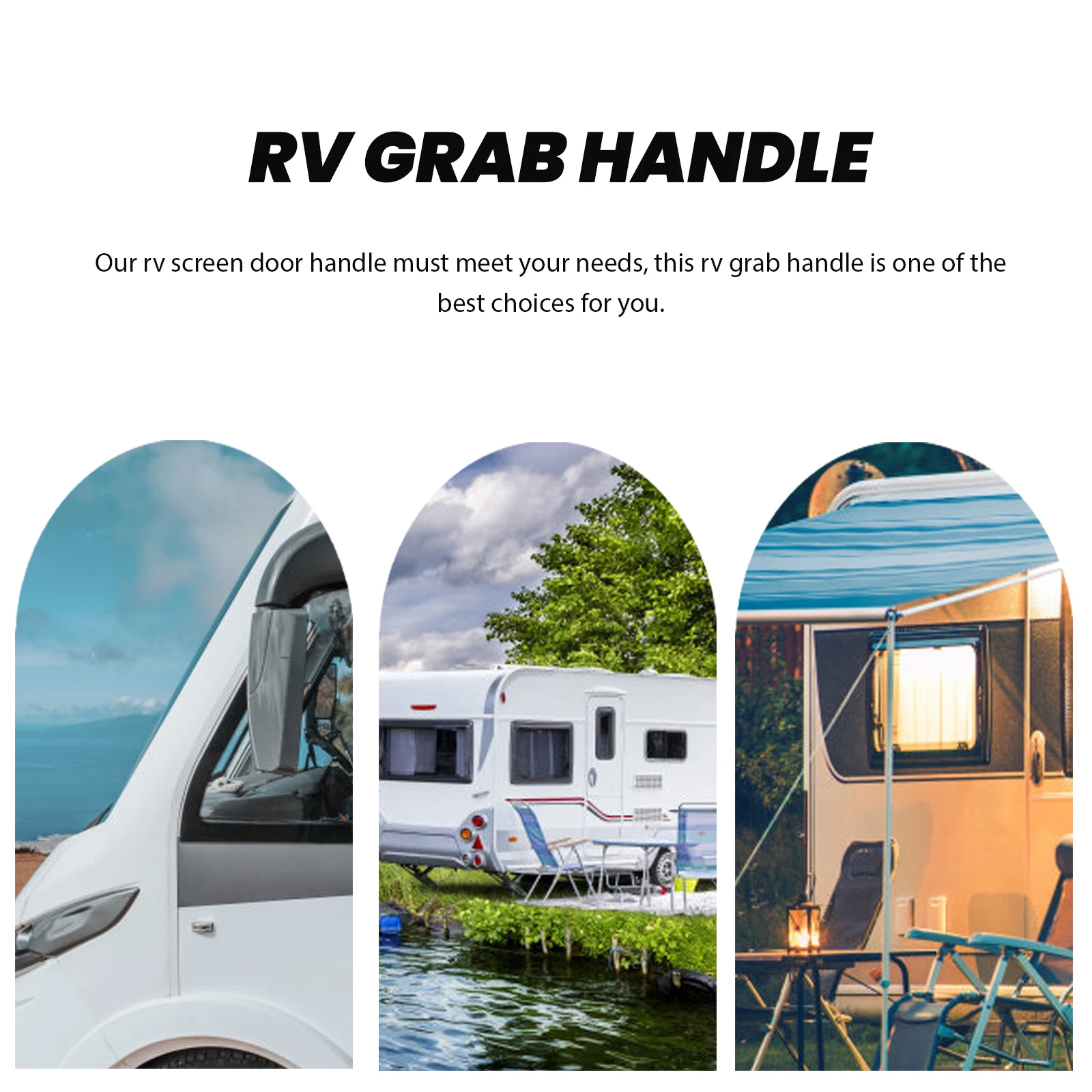 

Abs Plastic Grab Handle For Rv Trailer Camper Cabinet Door Assist Bar Durable Non-Slip Grip Motor Home Truck