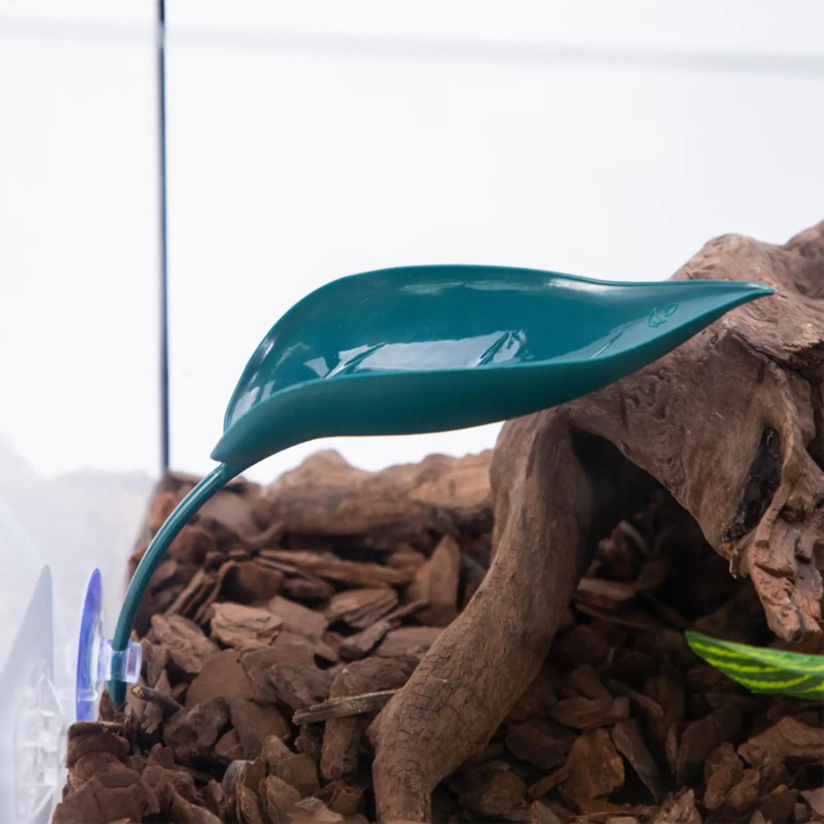 

Имитация листьев для рептилий: площадка для загара и отдыха на присосках для гекконов