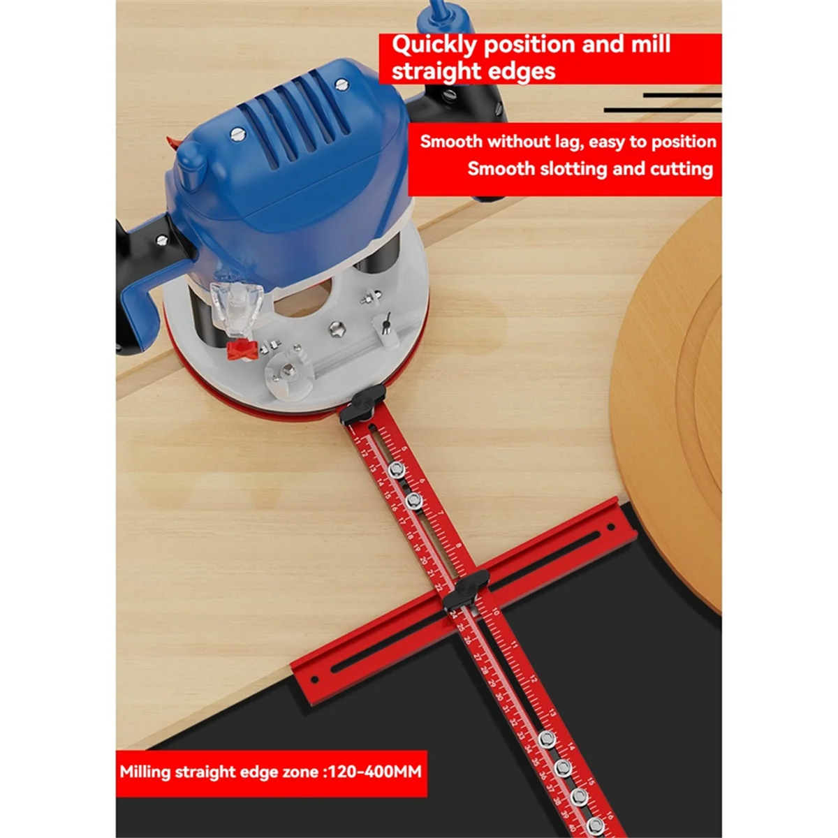 

A002 Router Milling Groove Bracket Woodworking Cutting and Milling Circular Auxiliary Tool Aluminum Router Circle Cutting Jig