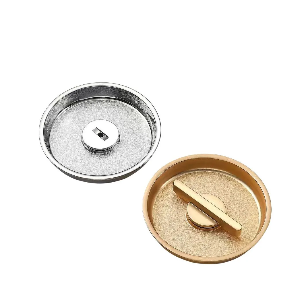 Round Pocket Door Lock Household Bedroom Balcony Kitchen Wooden Door Room  Sliding  Sliding Door Lock
