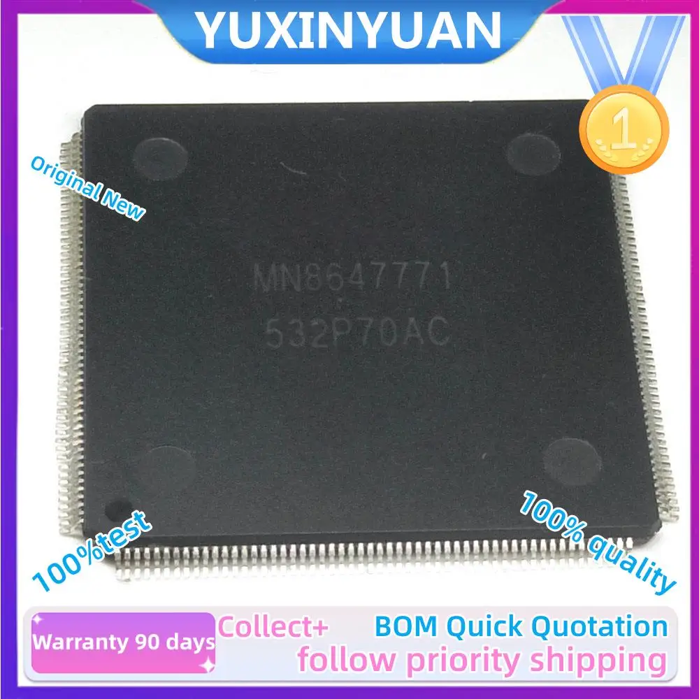 1PCS and new Original  MN8647771  8647771 QFP  LCD  CHIP  in stock 100%Test