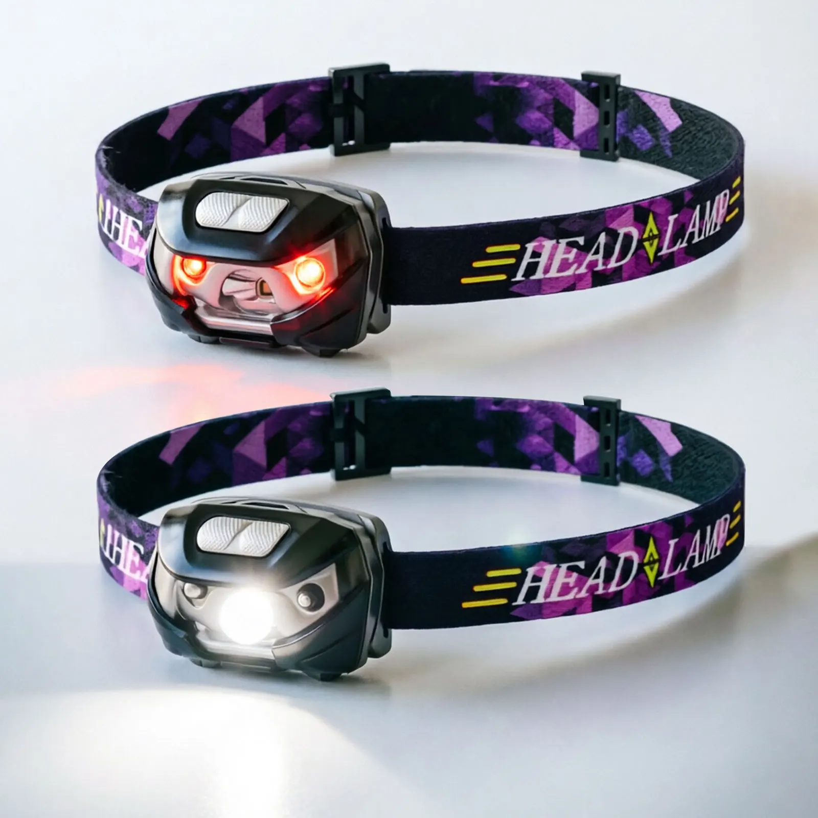 SOLOLANDOR 5-Mode LED Mini Headlamp White Red Headlight USB Torch Camping Hunting Flashlight Lamp beekeeping Fishing Flash Light