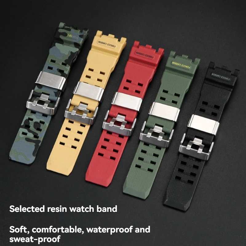 حزام مطاطي من الراتنج مطور لساعة Casio G-Shock GWG-2000 GWG-2040، استبدال سوار ساعة Big Mudmaster الجيل الثاني للرجال