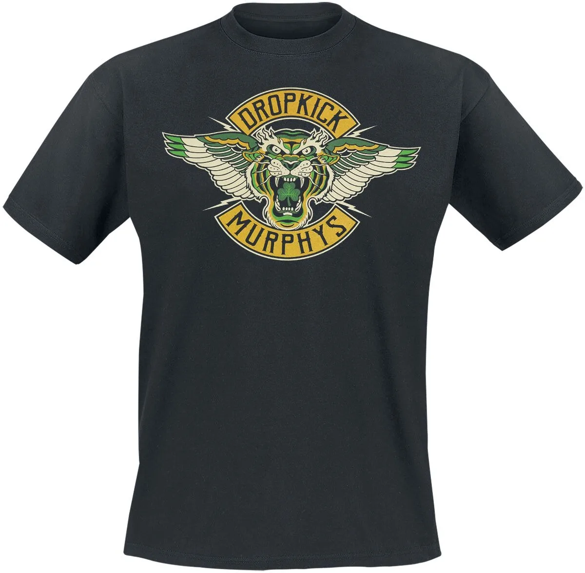 Dropkick Murphys Irish Cap Skull T-shirt Vintage Punk Print Casual Cotton Tee Unisex Streetwear Black Top