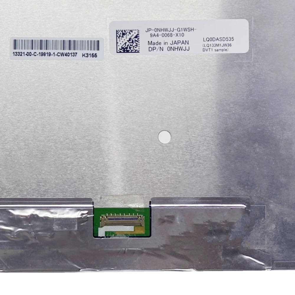 

LQ0DASD535 LQ133M1JW36 DVT1 DP/N: 0NHWJJ 13.3'' LED LCD Screen Panel 1920*1080
