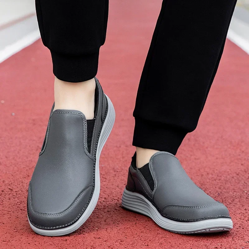 Simple Versatile Men Loafers 2023 Spring Autumn New Men's Casual Leather Shoes Comfortable Flat Walking Shoes Zapato Para Hombre