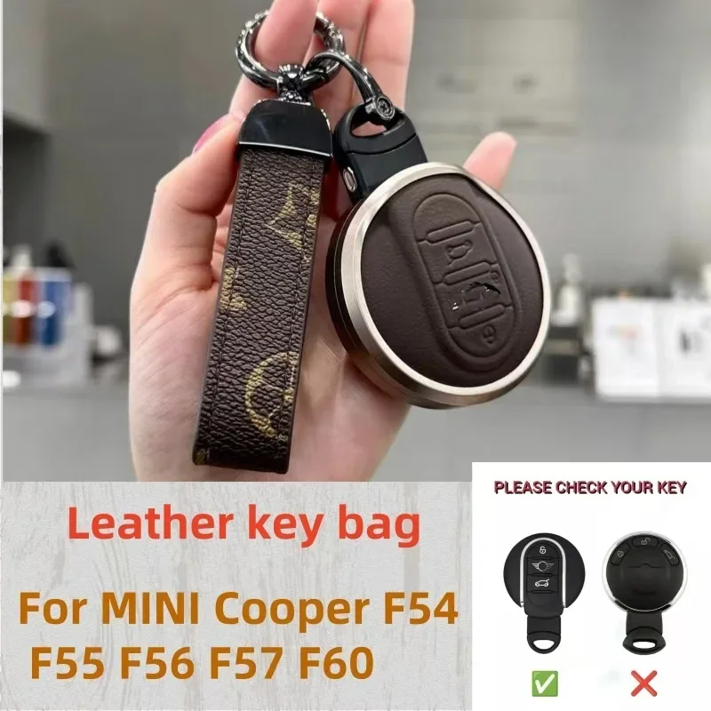 

Sheepskin Car Remote Key Case Full Cover Fob For BMW MINI COOPER S ONE JCW F54 F55 F56 F57 F60 CLUBMAN COUNTRYMAN Auto Accessory