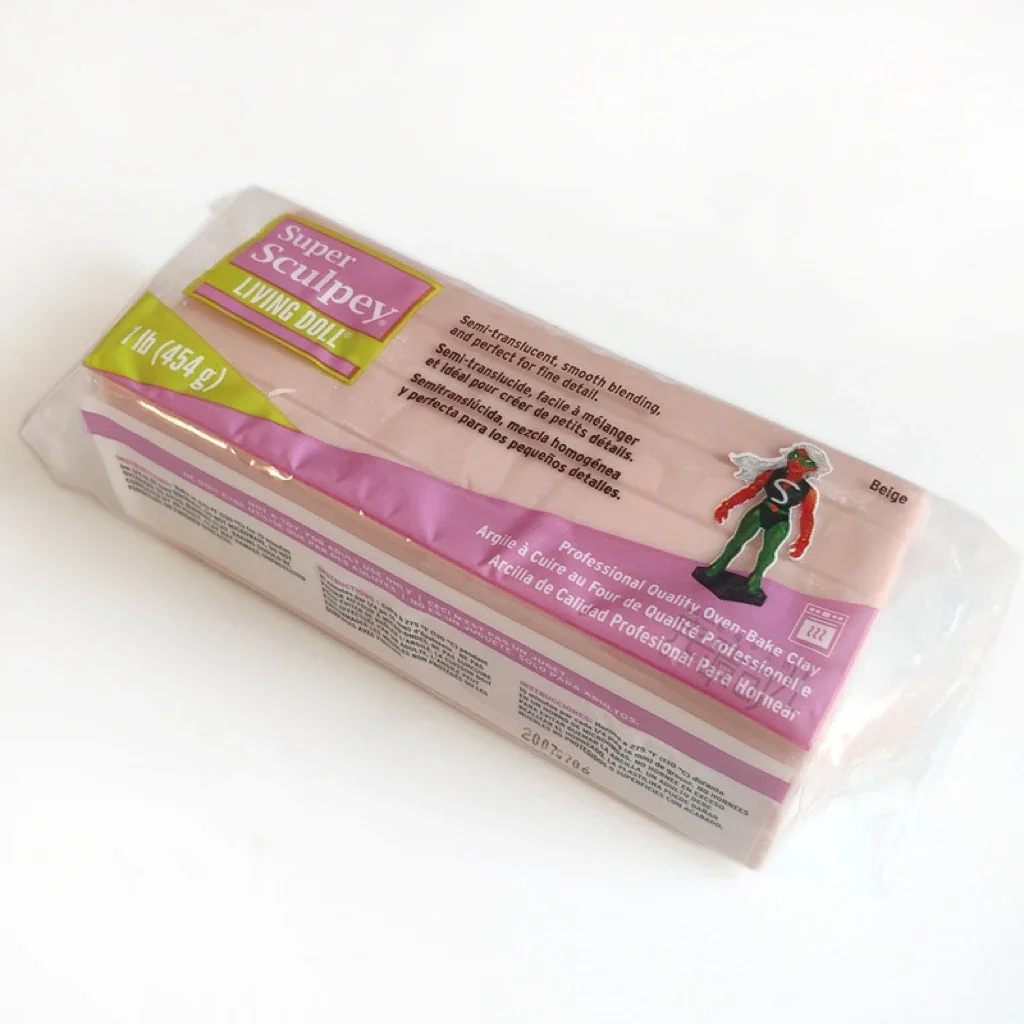 454g Super Sculpey Living Soft Clay Semi translucent