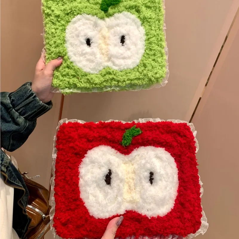 

For 2025 iPad Air 11 iPad10th Generation 11th A16 9th Gen iPadPro11 4 5 6 10.9 12.9 13in M4 M2 M3 Cute Apple Plush Handmade Case