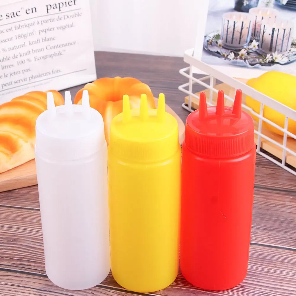 Eco-Friendly Oil Kitchen Storage Mustard Sauce Salad Kitchen Accessories Jar Dispenser Squeeze Bottle