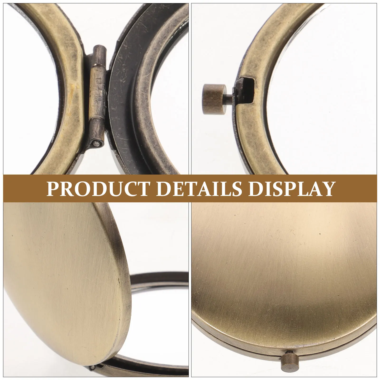 Miroir de maquillage pour femme, format de poche, miroir en bois, petit miroir Portable