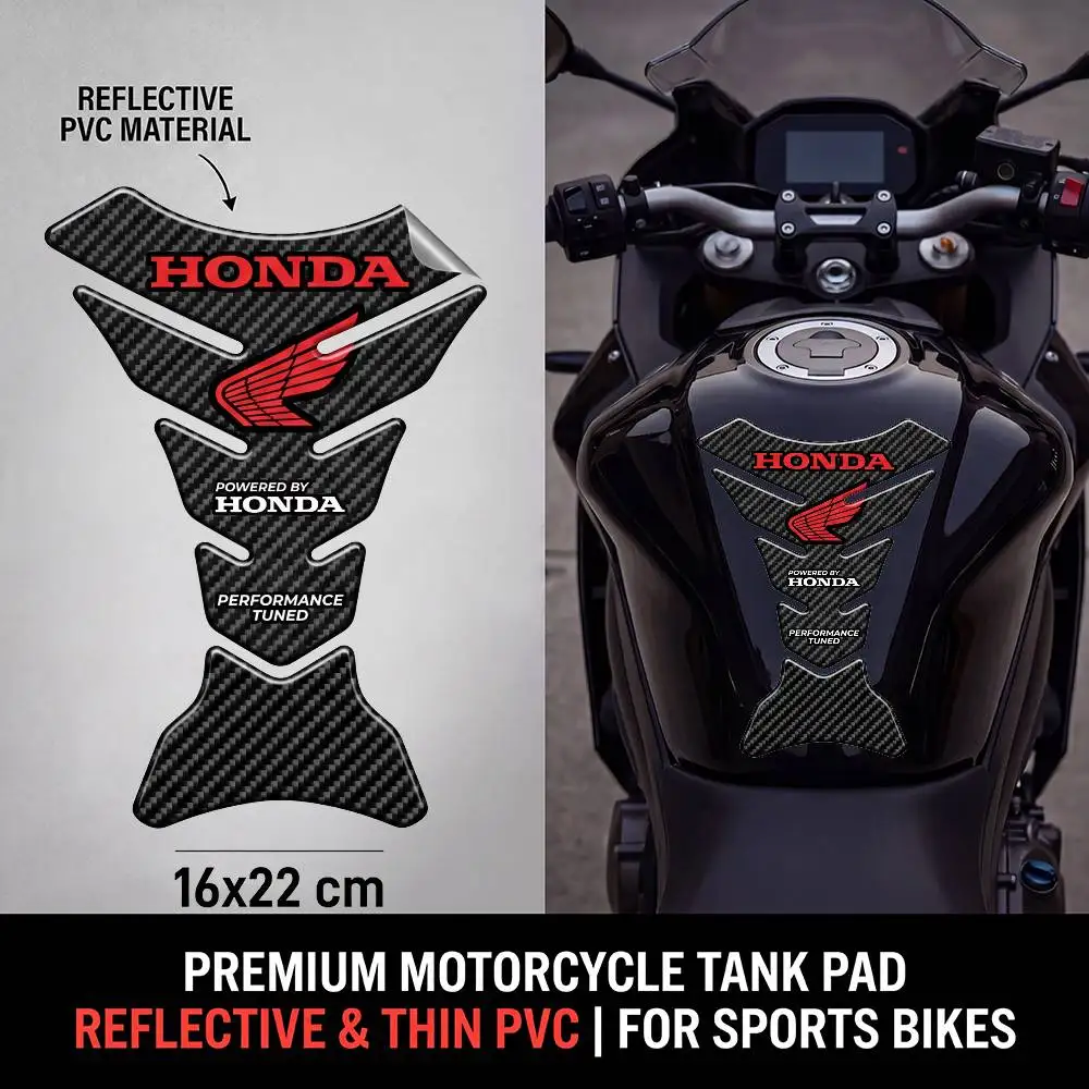 Protector de Tanque de PVC para Motocicleta HONDA, Adhesivo Protector de Tapa de Tanque, Universal para Carreras