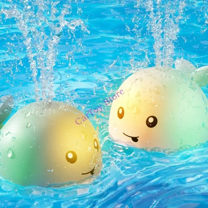 لعبة الحوت التفاعلية لحمام الأطفال تتميز بخاصية اللعب المائي الحسي للأطفال الصغار، هيكل ABS آمن، ألوان متنوعة