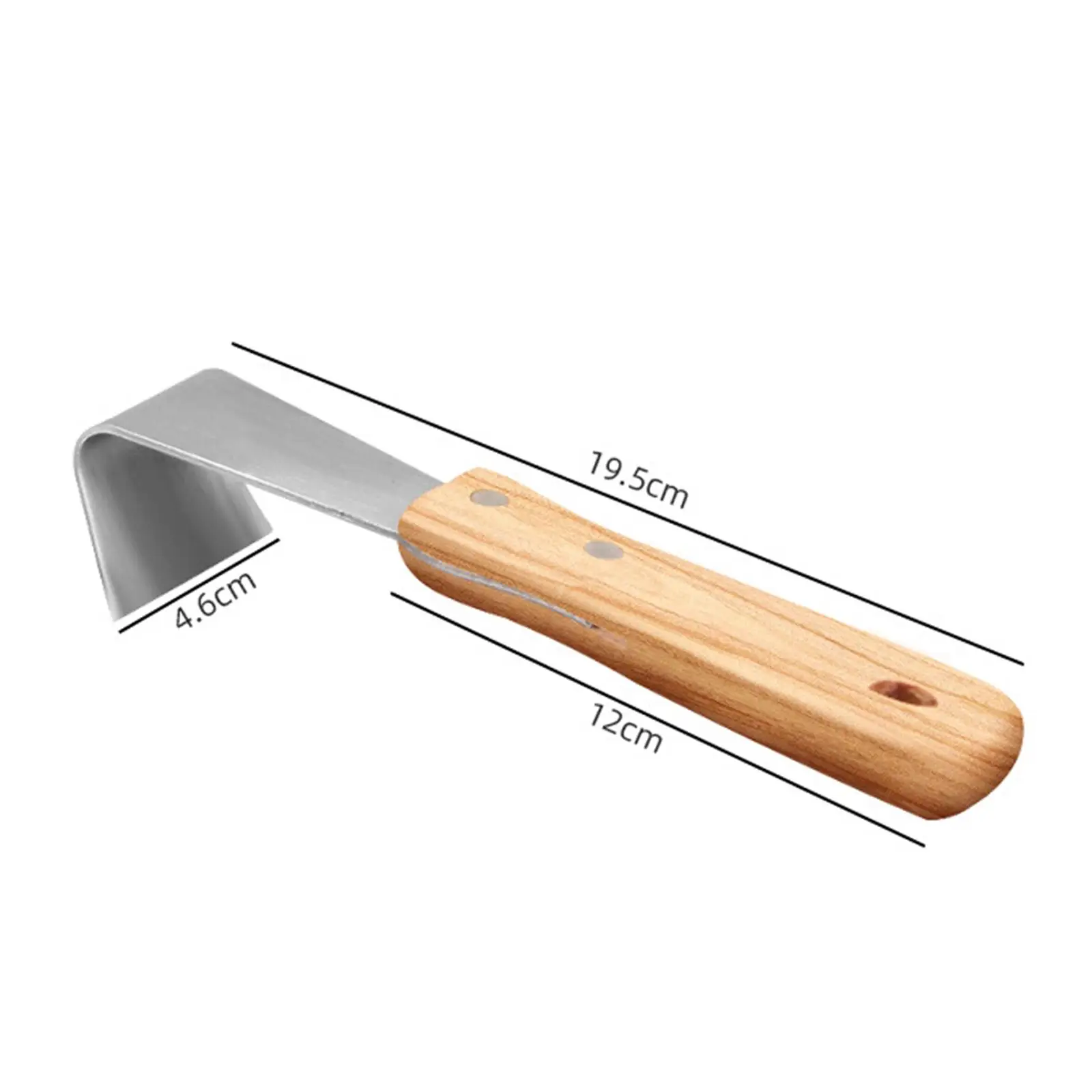 Bark Scraper Wood Scraper Stainless Steel Woodworking Tool Gardening Log Peeler Wallpaper Wooden Handle Wood Handle Scraper