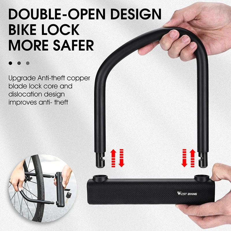 west-biking-bicycle-lock-sturdy-durable-thickened-lock-body-anti-theft-u-lock-with-silicone-waterproof-shell-cyclying-accessorie