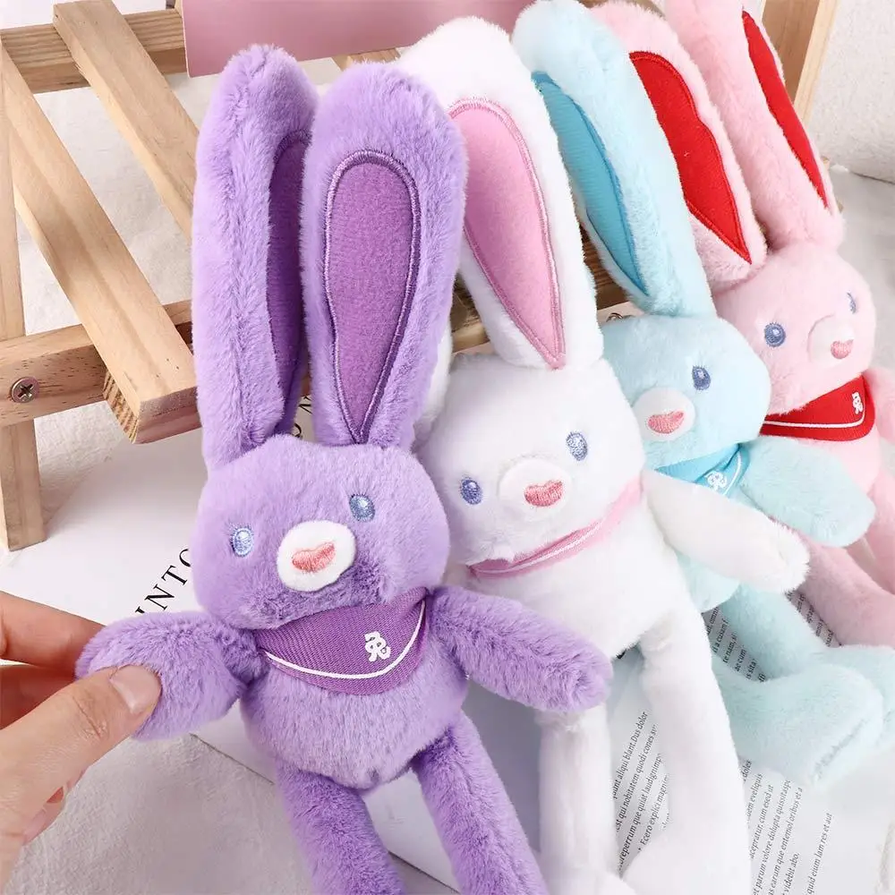 Bibelot tirant lapin porte-clés cartable pendentif en peluche lapin porte-clés porte-clés tirant lapin en peluche jouets animaux en peluche