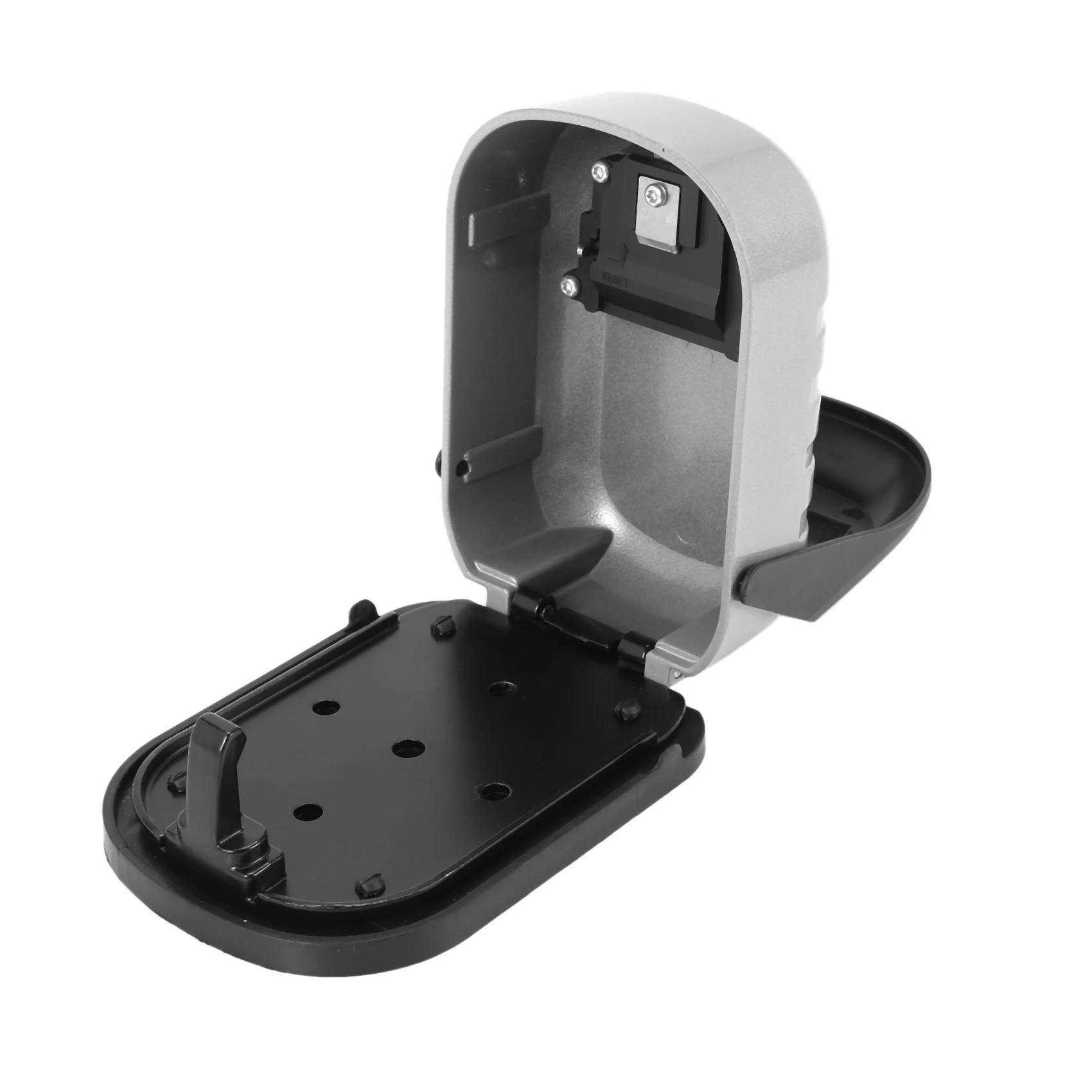 Key Lock Box Wall Mounted Aluminum Alloy Key Safe Box Key Storage Lock Box Indoor Outdoor Keys Storage Box