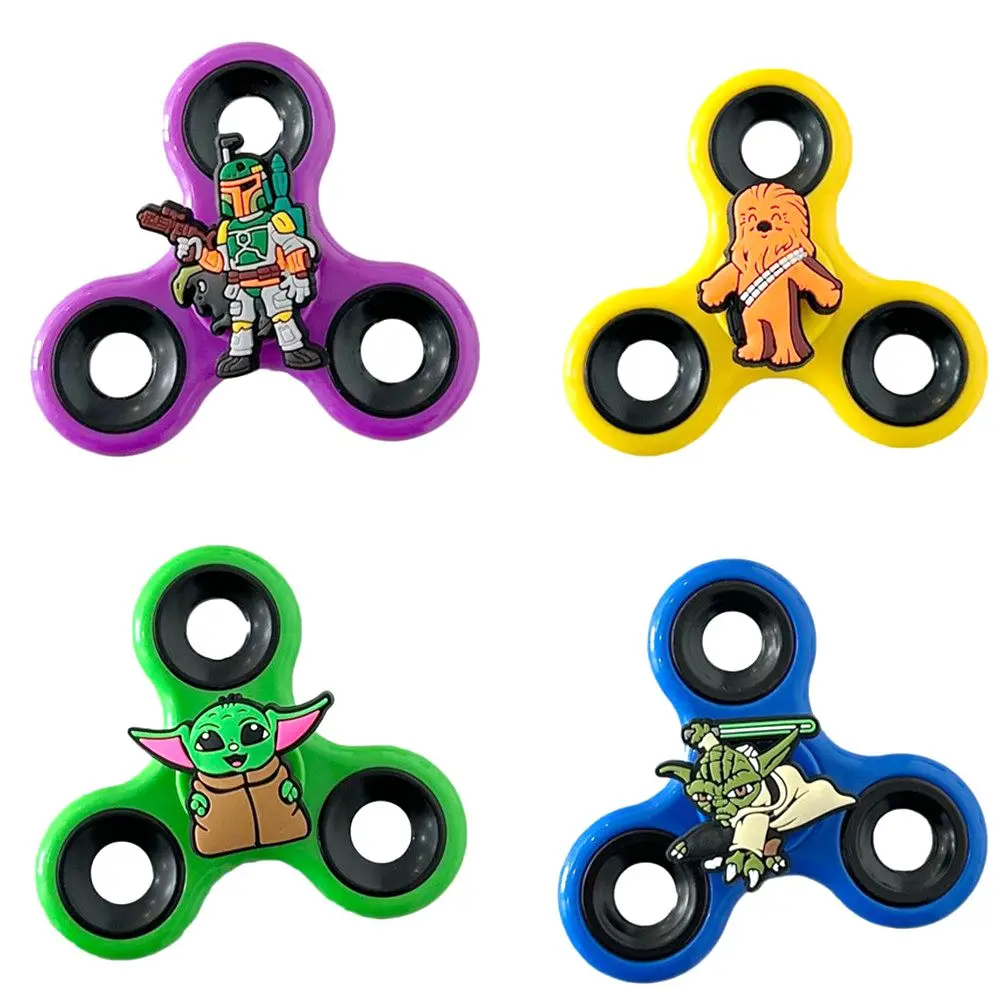 1 Pieza Figura de Acción de Star Wars de Dibujos Animados, Spinner Antiestrés de Yoda de la Orden Jedi, Modelo de PVC, Juguete Giratorio de Mano para Aliviar el Estrés, Regalo