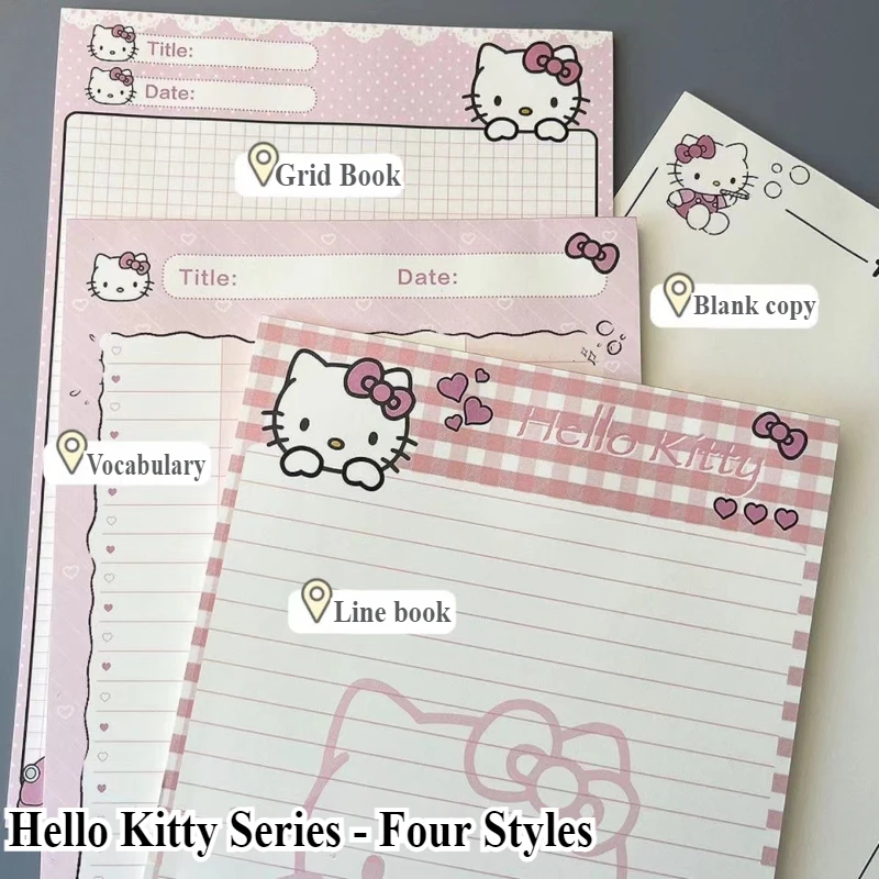 Sanrio Hello Kitty Journaling Supplies A5 Notebook Cute Apuntes Student Weekly Planner School Supplies Niche Cheap Note Paper