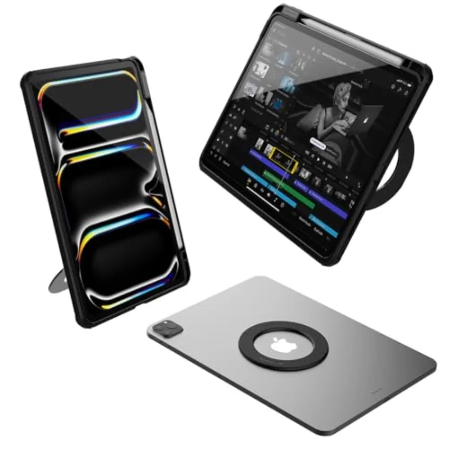 

Магнитный защитный чехол Camsheid Pro для iPad Pro 13 M5 2025 с регулируемой подставкой и карманом для стилуса, цвет «Общая авиация»