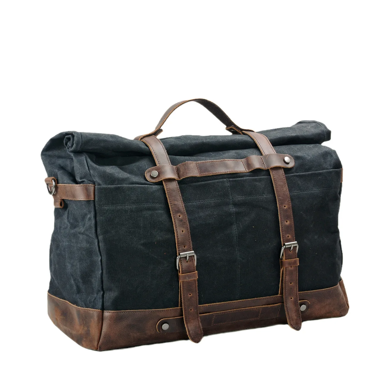 

Men's Full-Mask Retro Waterproof Canvas Backpack Single-Shoulder Bag Large-Capacity Luggage Bag Travel Bag Fashion Trend