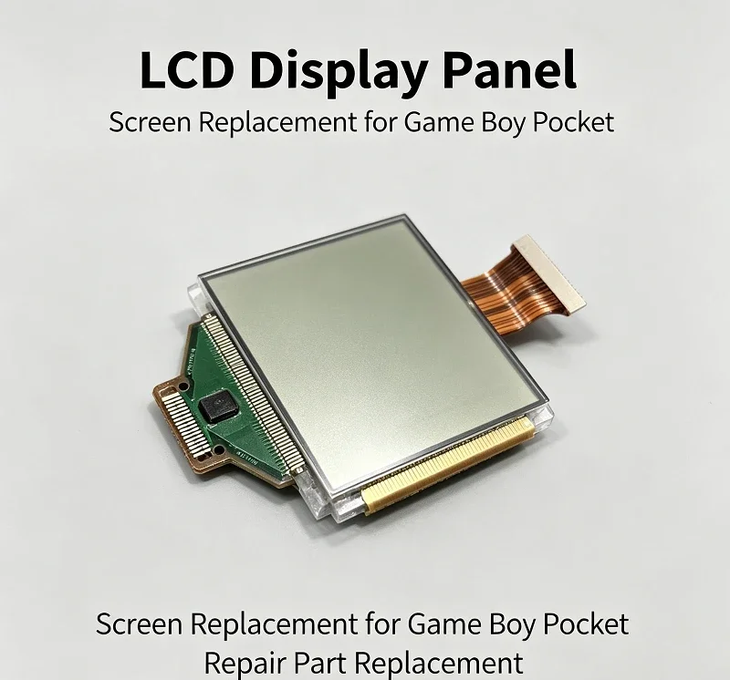 Disassembled Black White LCD Display Panel, Intact Screen for   Console Repair Replacement