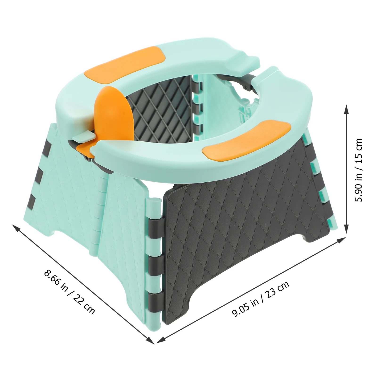 مجموعة واحدة من مقعد نونية محمول للأطفال الصغار قابل للطي، تصميم آمن ومتين من مادة البولي بروبيلين، سيارة تخييم منزلية، تستخدم هدية أعياد ميلاد الأطفال والكريسماس