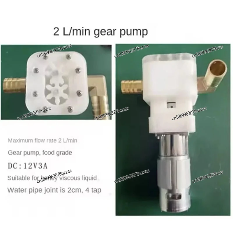 2L/Min Self-priming Honey Pump Filling Machine Gear Honey Viscous Liquid Sesame Butter Peanut Butter Pump