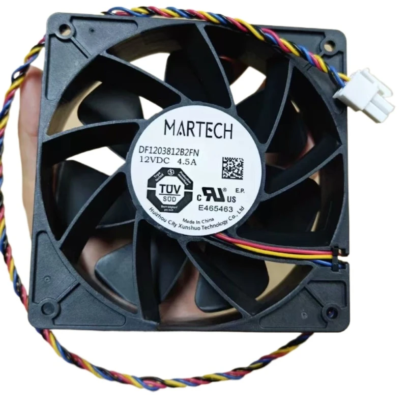 Original 4Pin DF1203812B2FN  12VDC 4.5A 7000RPM 12CM Cooling Fan Suitable For Bitmain Antminer S21 T21