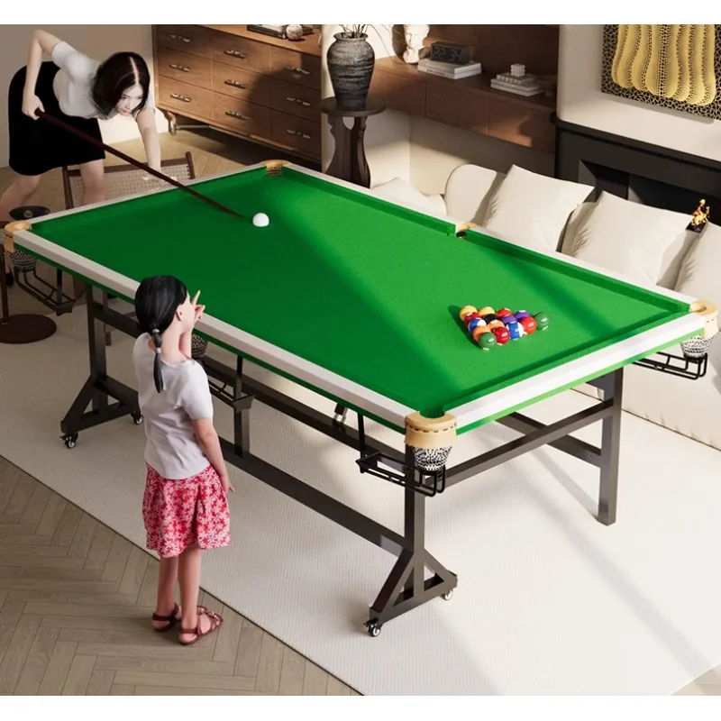 طاولة ممارسة البلياردو المنزلية للكبار قابلة للطي عموديًا