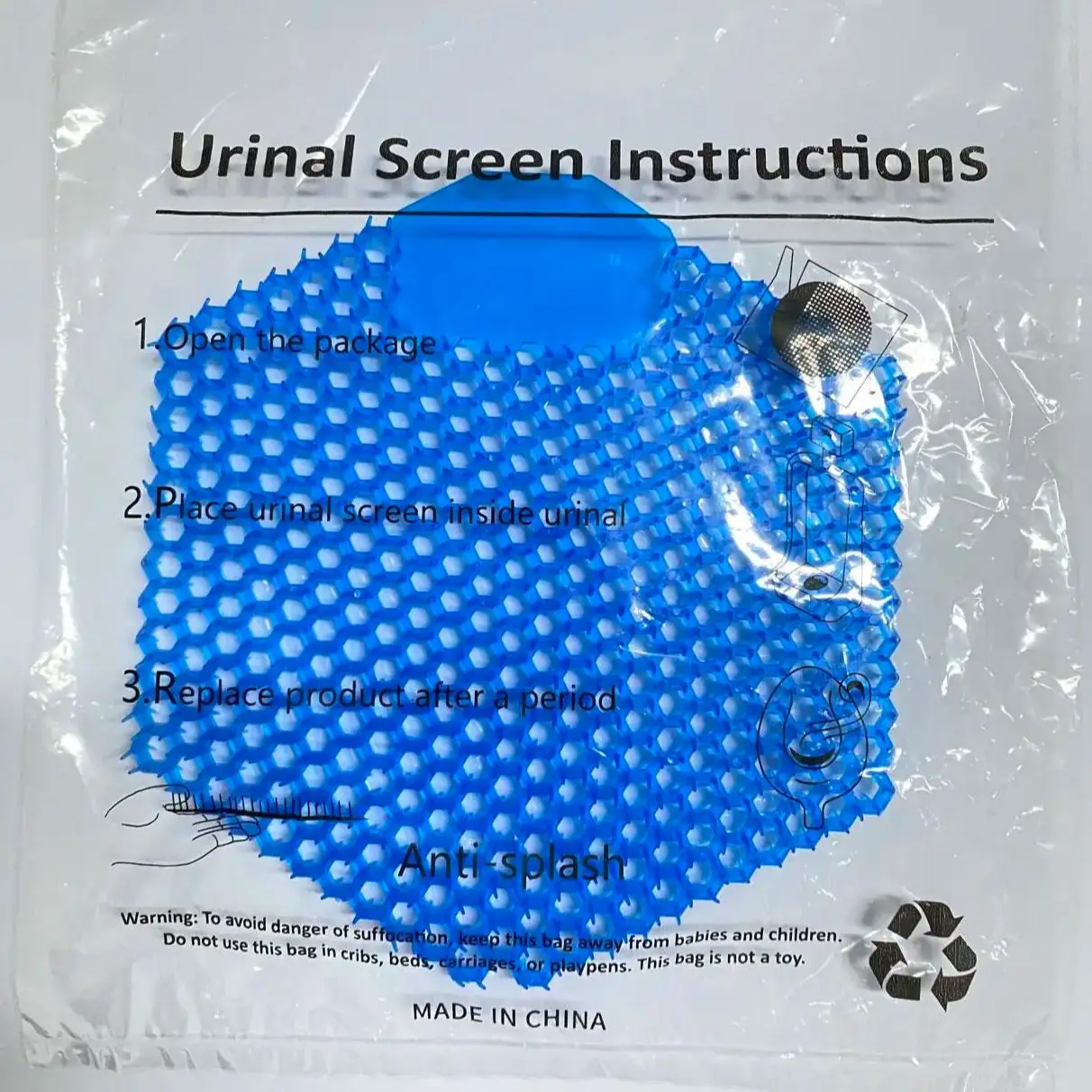 

Шестигранный новый дизайн, дезодоратор, экран для писсуара, защита от брызг для туалета, пластиковые коврики из ЭВА, аромат свежего воздуха для туалета