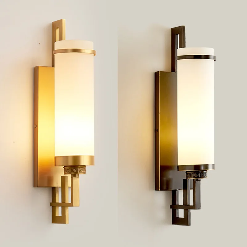 

All copperglass wall lampliving room backgroundwall decorative lampbedroom indoor bedside lampstaircase aisle minimalist ledlamp