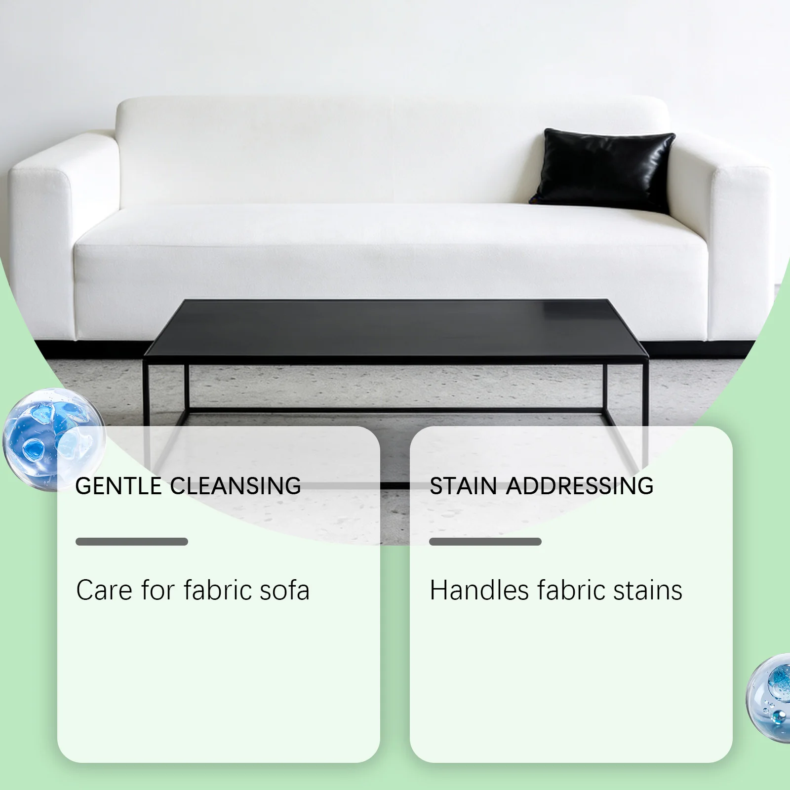 Fabric Sofa Cleaner Spray 100ml Upholstery Stain Remover For Curtains Quick Dry Foam Waterless Carpet Furniture Cleaning Agent
