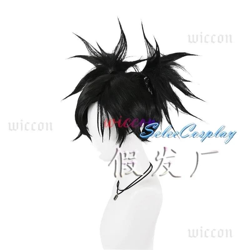 Парик для косплея Choso, аниме дзюдзюцу 2 каайсен, сезон 2, черный двойной хвост, наклейка для волос, Итадори Юджи, вечеринка на Хэллоуин, для женщин и мужчин