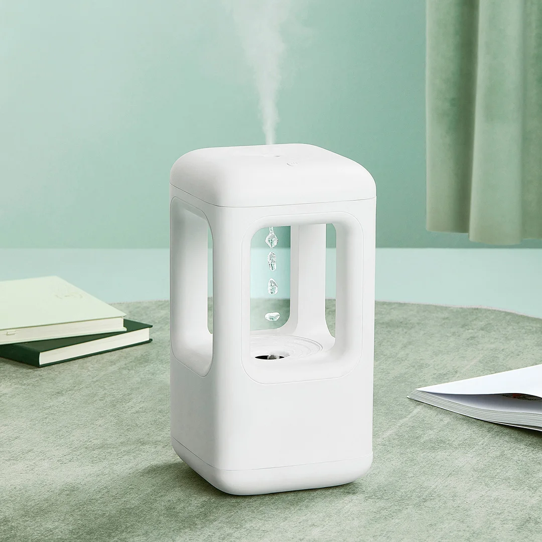 New home office quiet atmosphere light anti-gravity water drop reverse flow atomizing humidifier