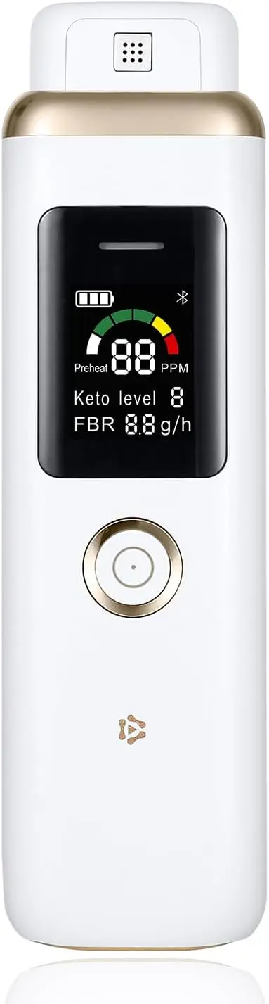 

Professional High-Accuracy Breath Ketone Meter for Home Use, Tracks Ketosis and Keto Fitness Goals