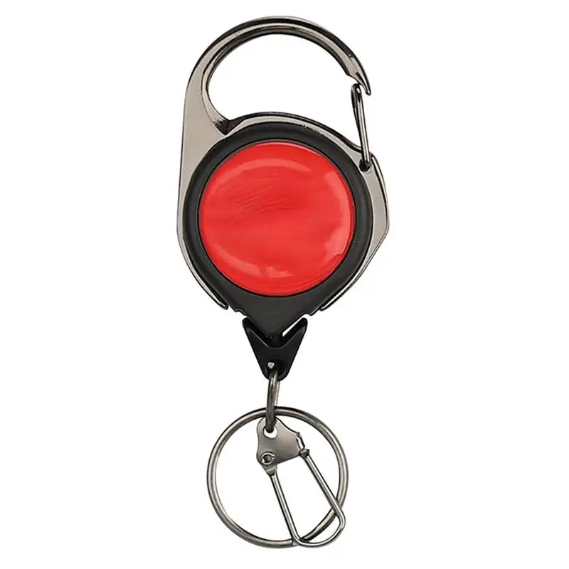 Retractable  Fly Fishing Key Chain Buckle Retractor Fishing Scissor Holder Carabiner Camping Multifunctional Keychain Buckle