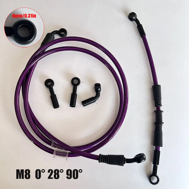 mangueira-de-freio-hidraulica-trancada-de-aco-m8-an3-8mm-banjo-0-°-28-°-90-°-substituicao-da-linha-de-Oleo-da-embreagem-e-do-freio-de-corrida-de-motocicleta-roxa