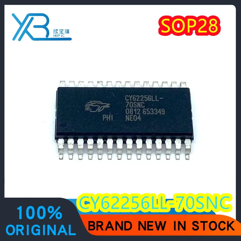 

(5/40 pieces) CY62256LL original authentic CY62256LL-70SNC SOP28 memory chip IC electronics spot delivery fast