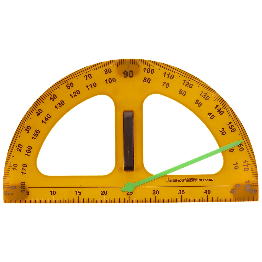Protractor Small Blackboard Portable Measuring Ruler Plastic Math Protractors Half Circle Work